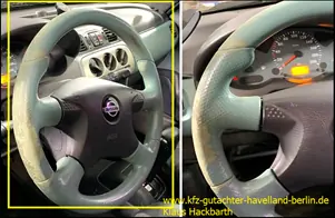 Nissan Micra K11: abgegriffenes Lenkrad (Bezug)